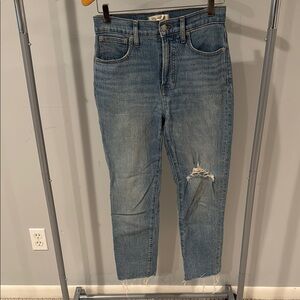 Madewell Blue Straight Leg Jeans